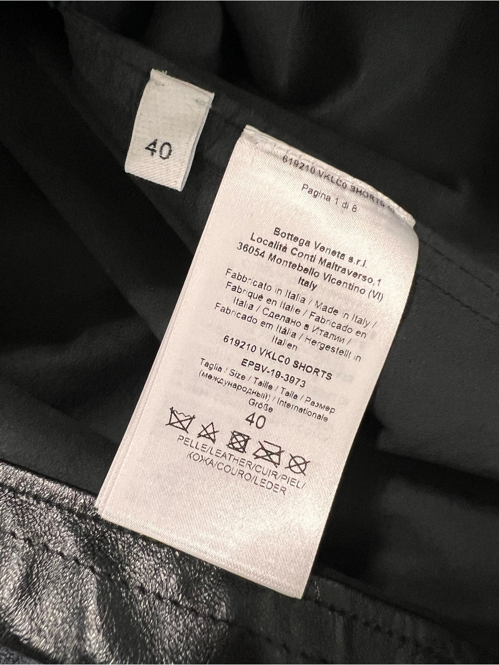 Bottega Veneta Leather Bermuda shorts Women’s Size 4 Small 40 High Waisted $2750 - Picture 14 of 16